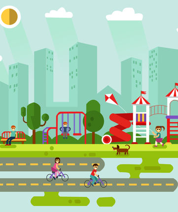 Park Digital Illustration