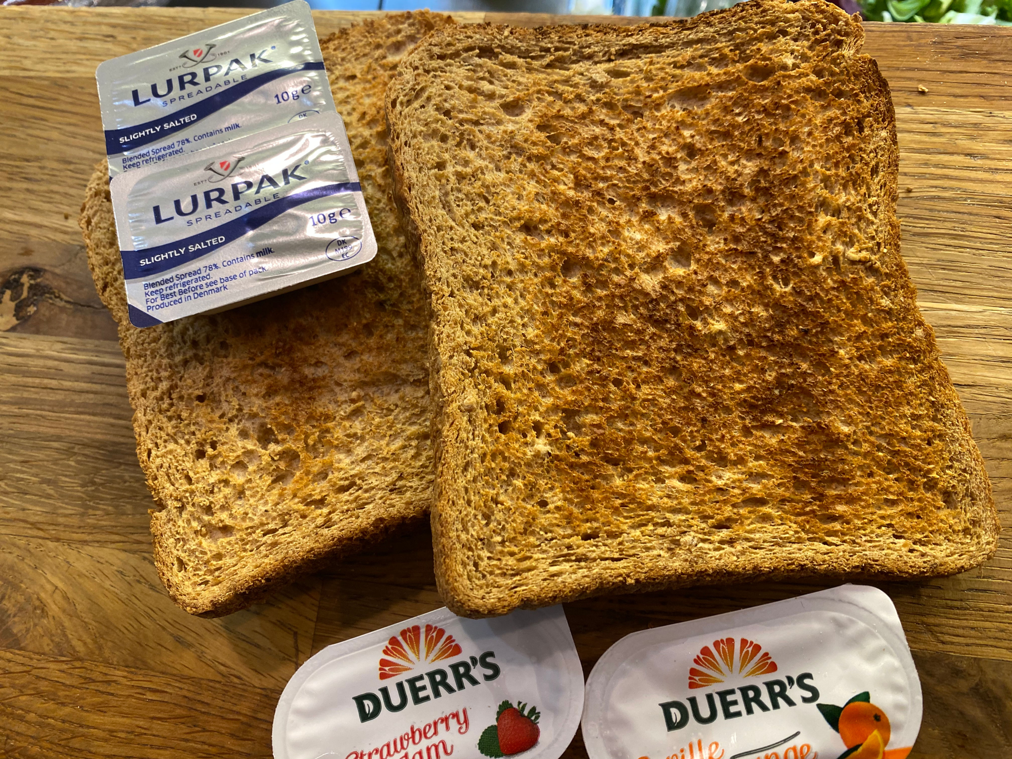 Toast with Butter or Preserves
