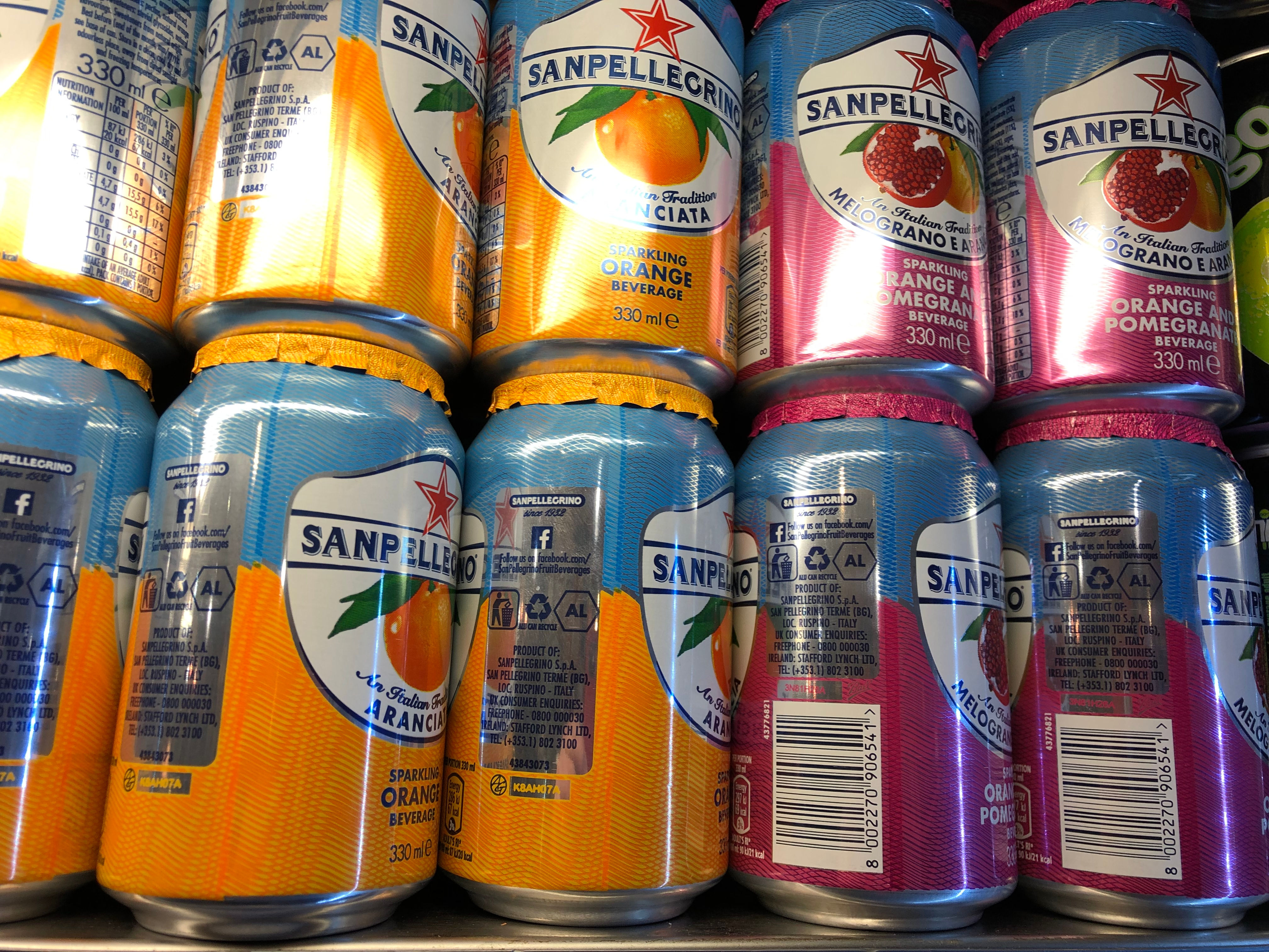 San Pelligrino Cans/Fanta Sprit 500ml Bottle