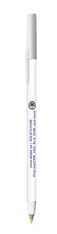 AHASTI-branded pen with sleek, simple design.