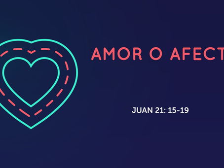 AMOR O AFECTO