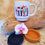 Miniature : Mug  blanc – Motif livres & fleurs