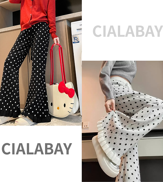 水玉柄フレアパンツ | select shop Ciala