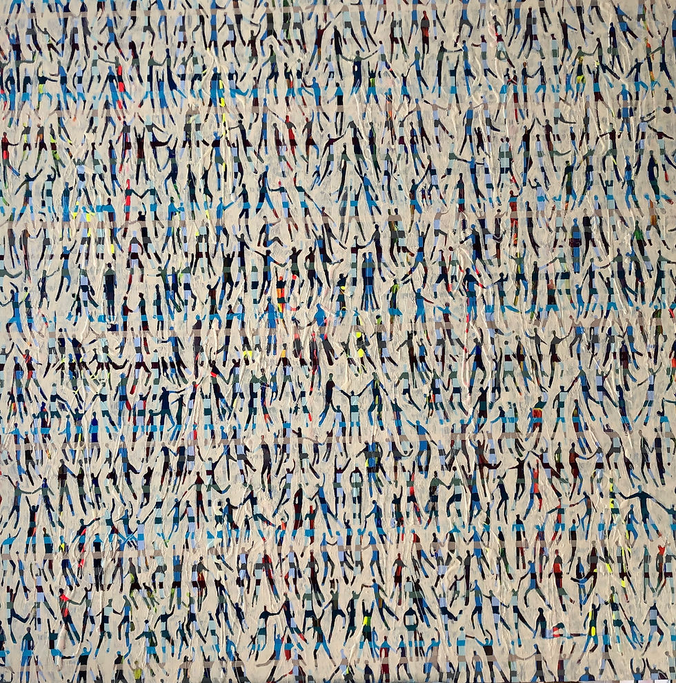 Galerie Katapult_Silvia Strobos_Together we are strong_2021_Acrylic on canvas_ One of a ki