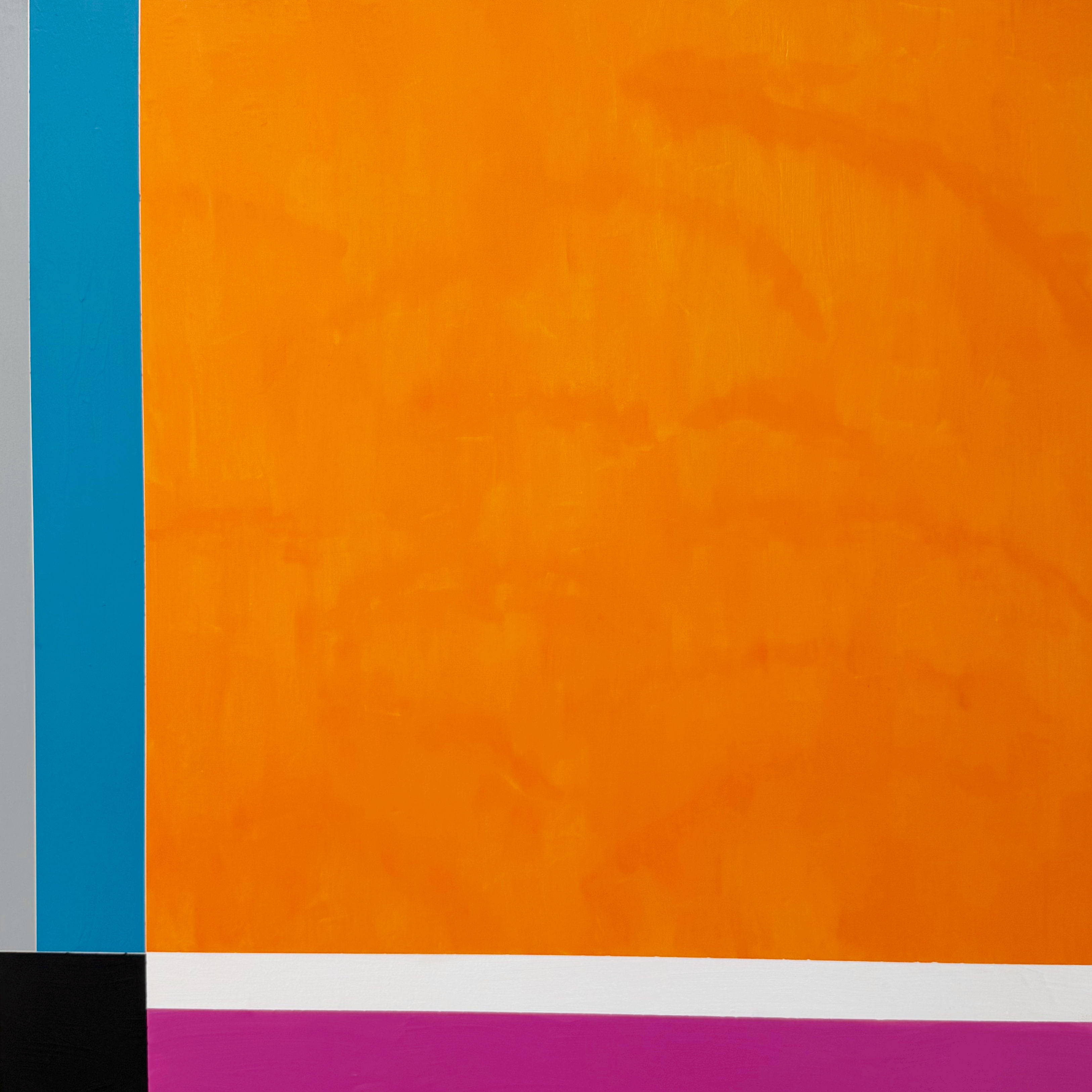 Sunset on the edge of the city