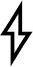 Icon eines Blitzes, symbolisiert Schnelligkeit und Effizienz.