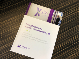 Bolagsbeskrivning Axolot Solutions