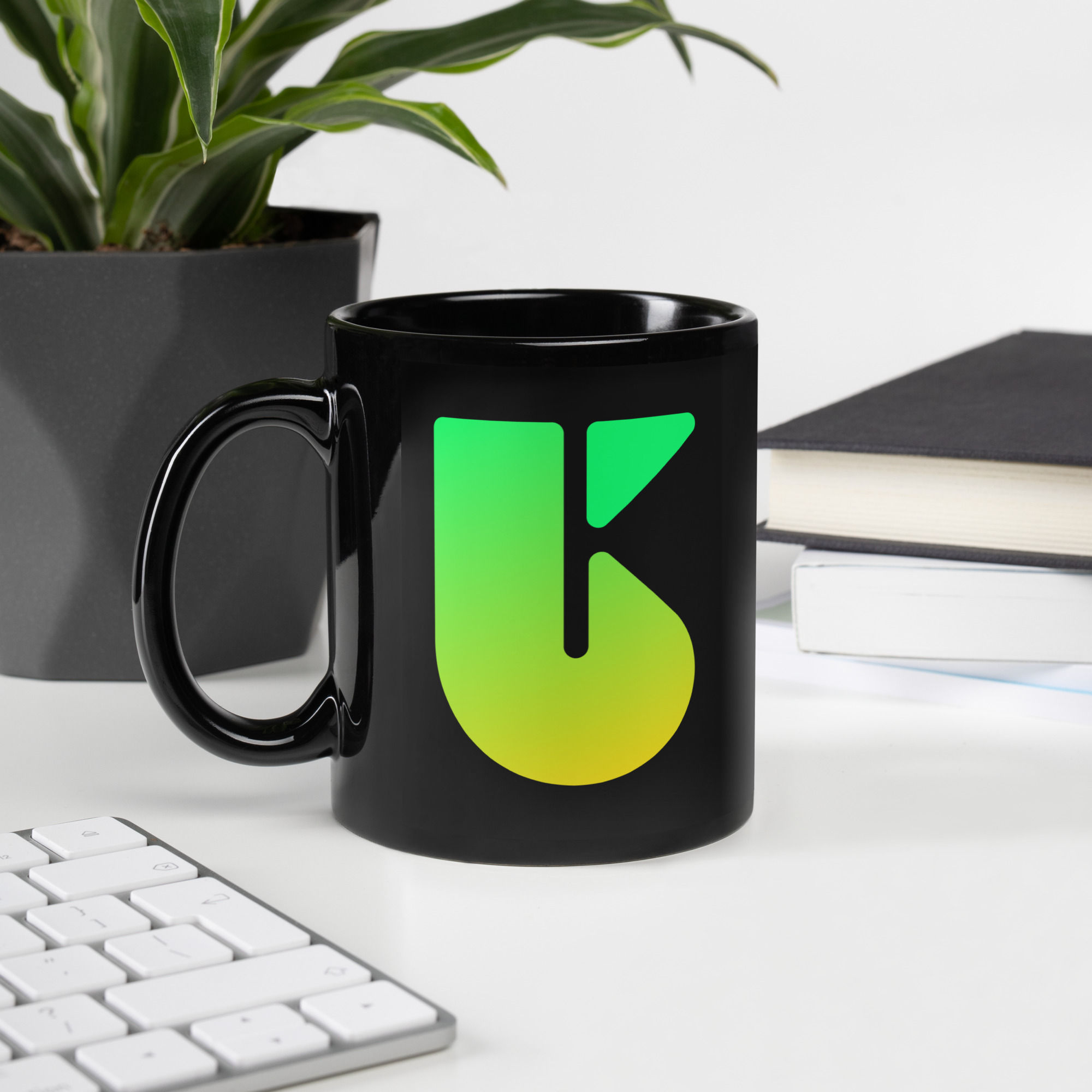 Svart mugg – UK Grön