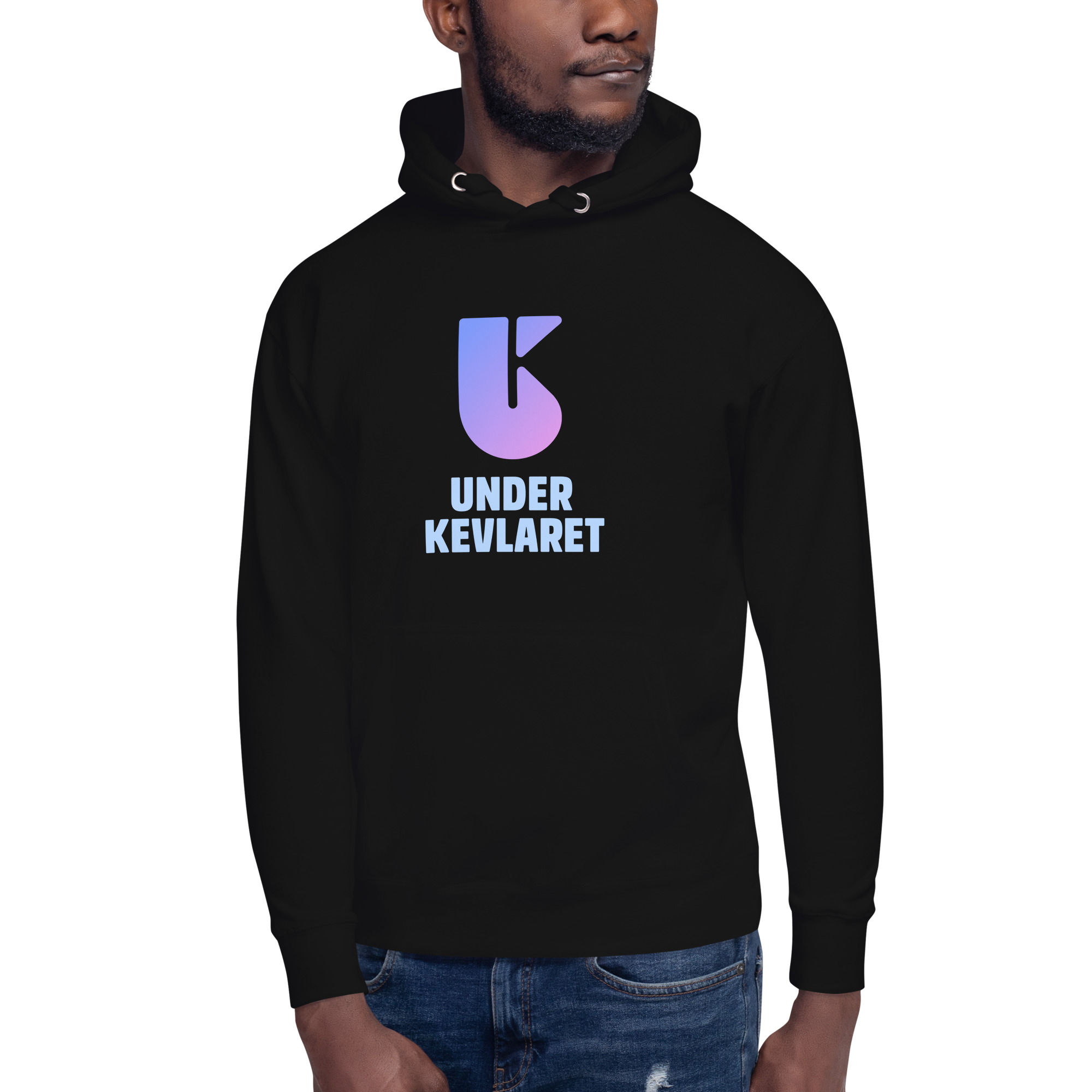 Mörk hoodie Under Kevlaret - Lila