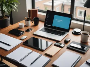A well set up home office