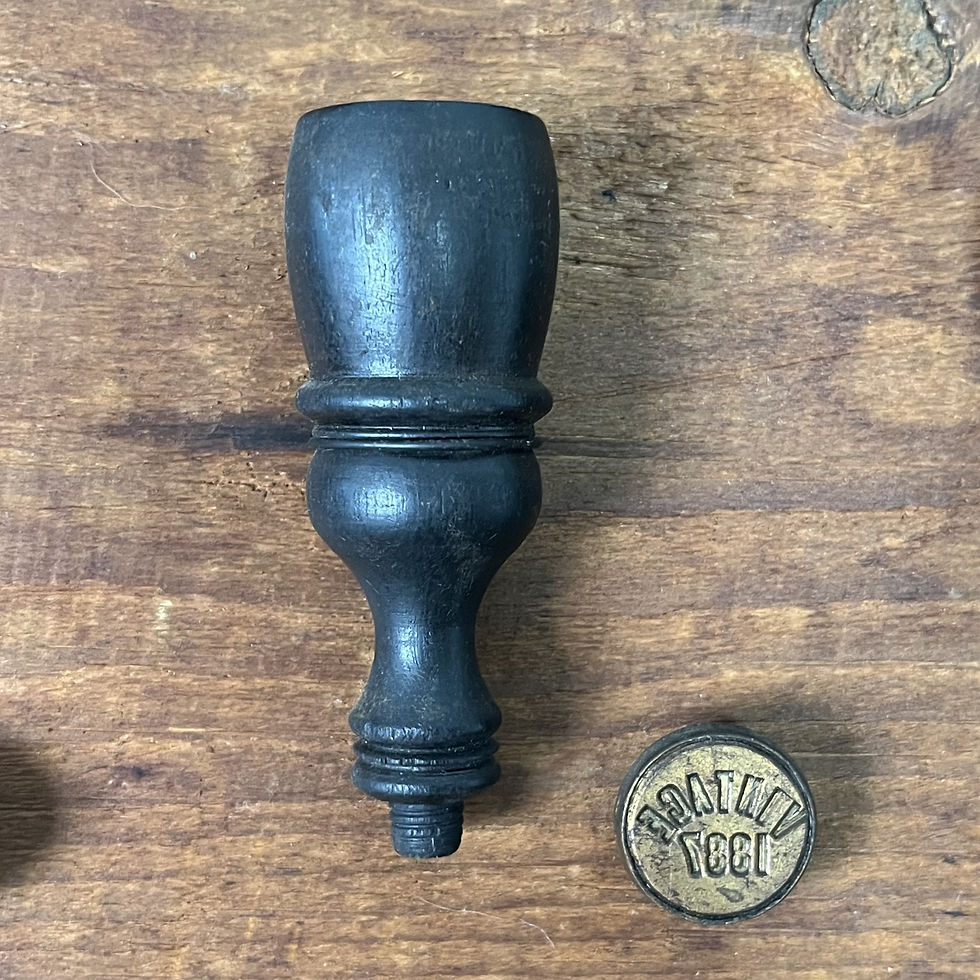 Thumbnail: Framed Collection of Wine Bottle Wax Seal Stamps