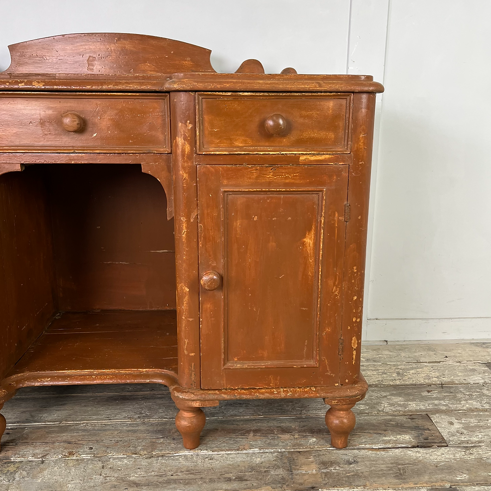 Thumbnail: 19th C. Painted Pine Kitchen Sideboard
