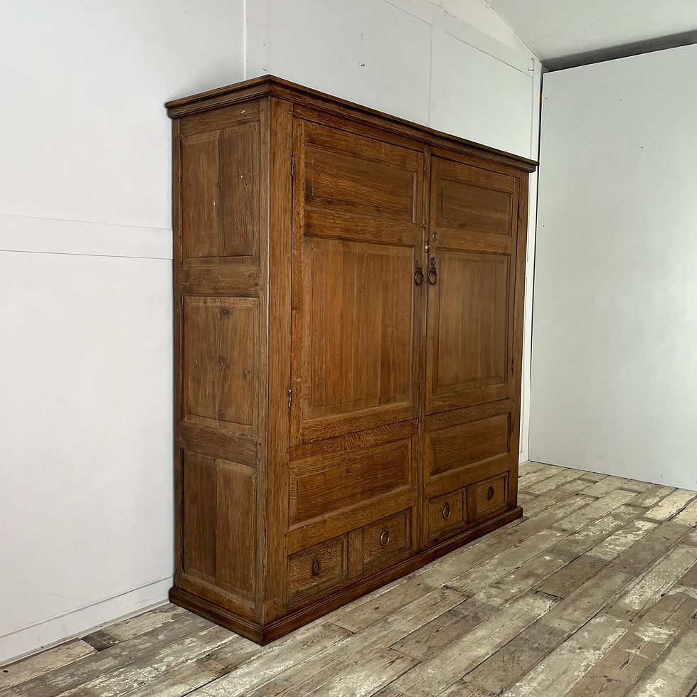 Thumbnail: George I Scrubbed Oak Housekeepers Cupboard
