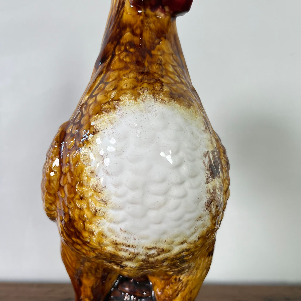 Thumbnail: Vintage Kerangol Glazed Earthenware Cockerel
