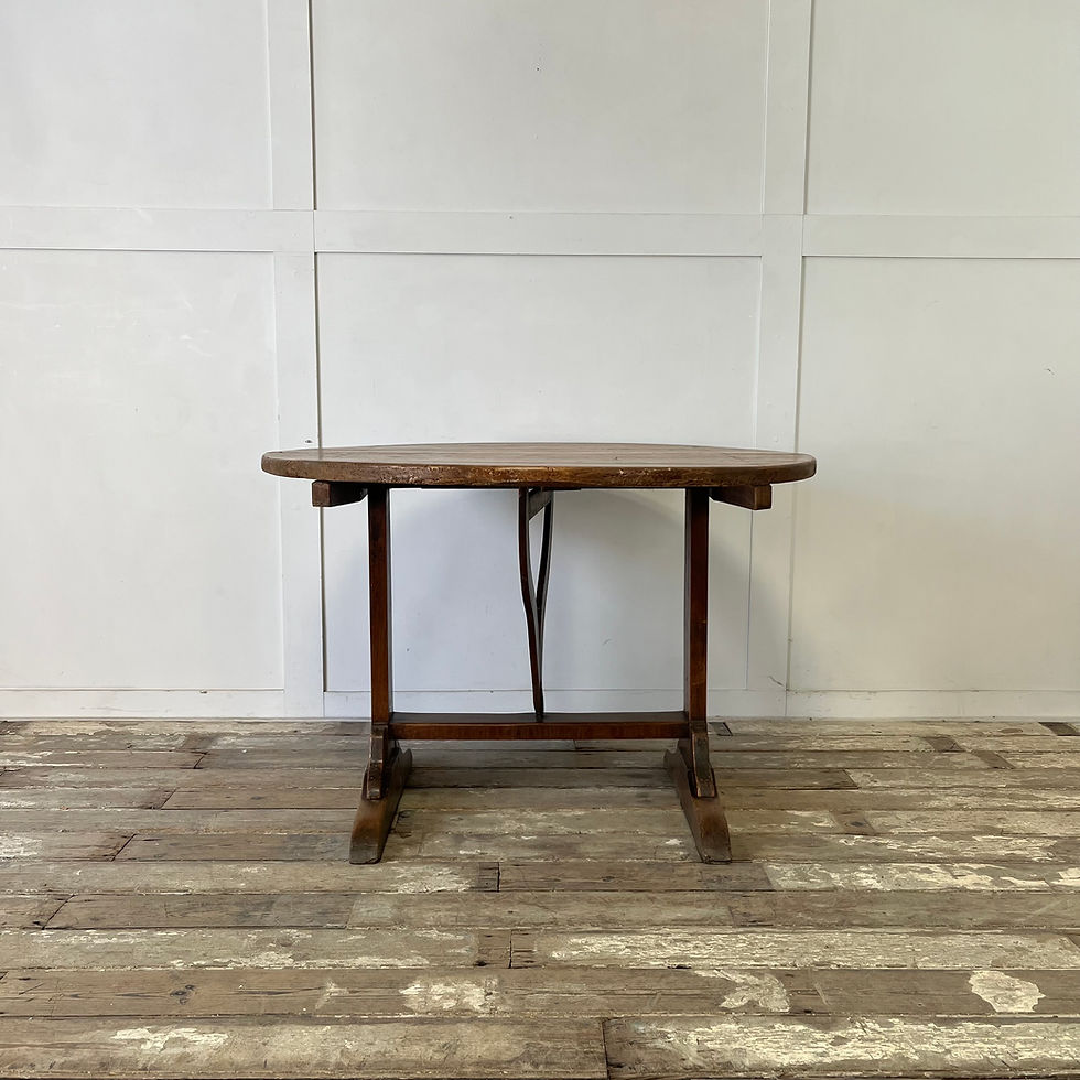 Thumbnail: 19th C. French Oak and Fruitwood Wine Tasting Table