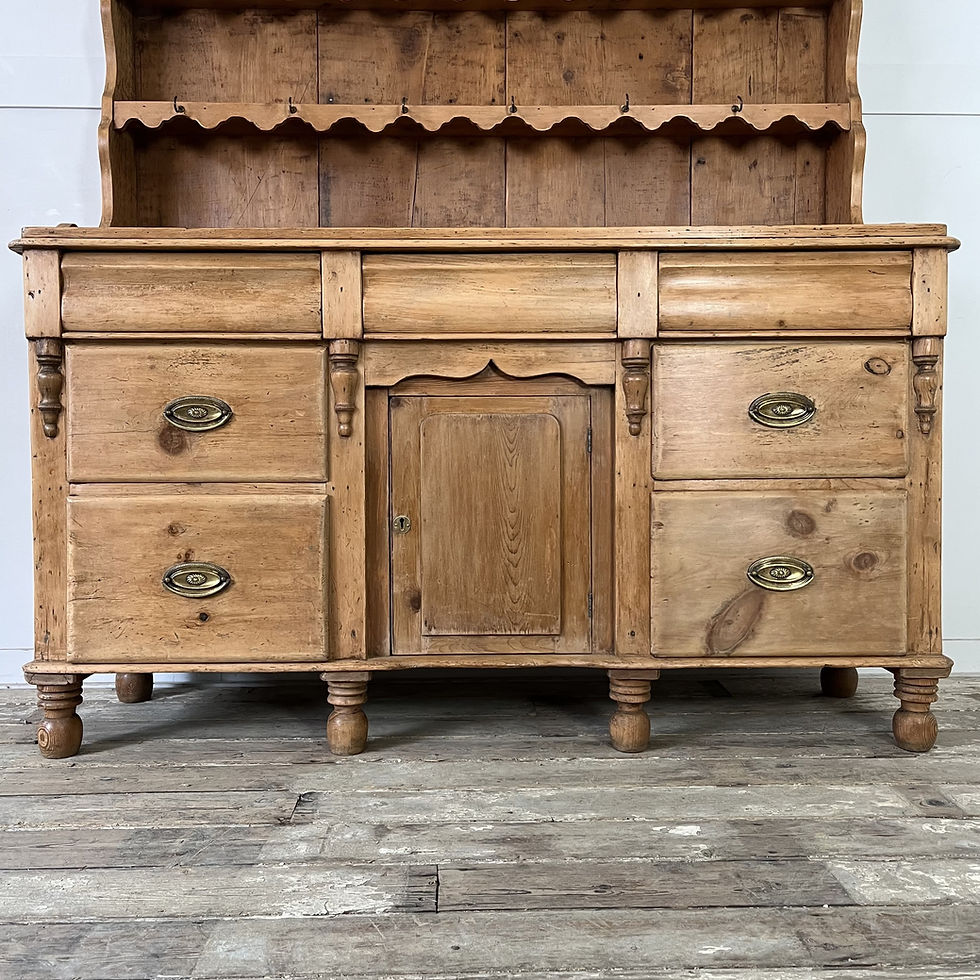 Thumbnail: Antique Victorian Pine Kitchen Dresser