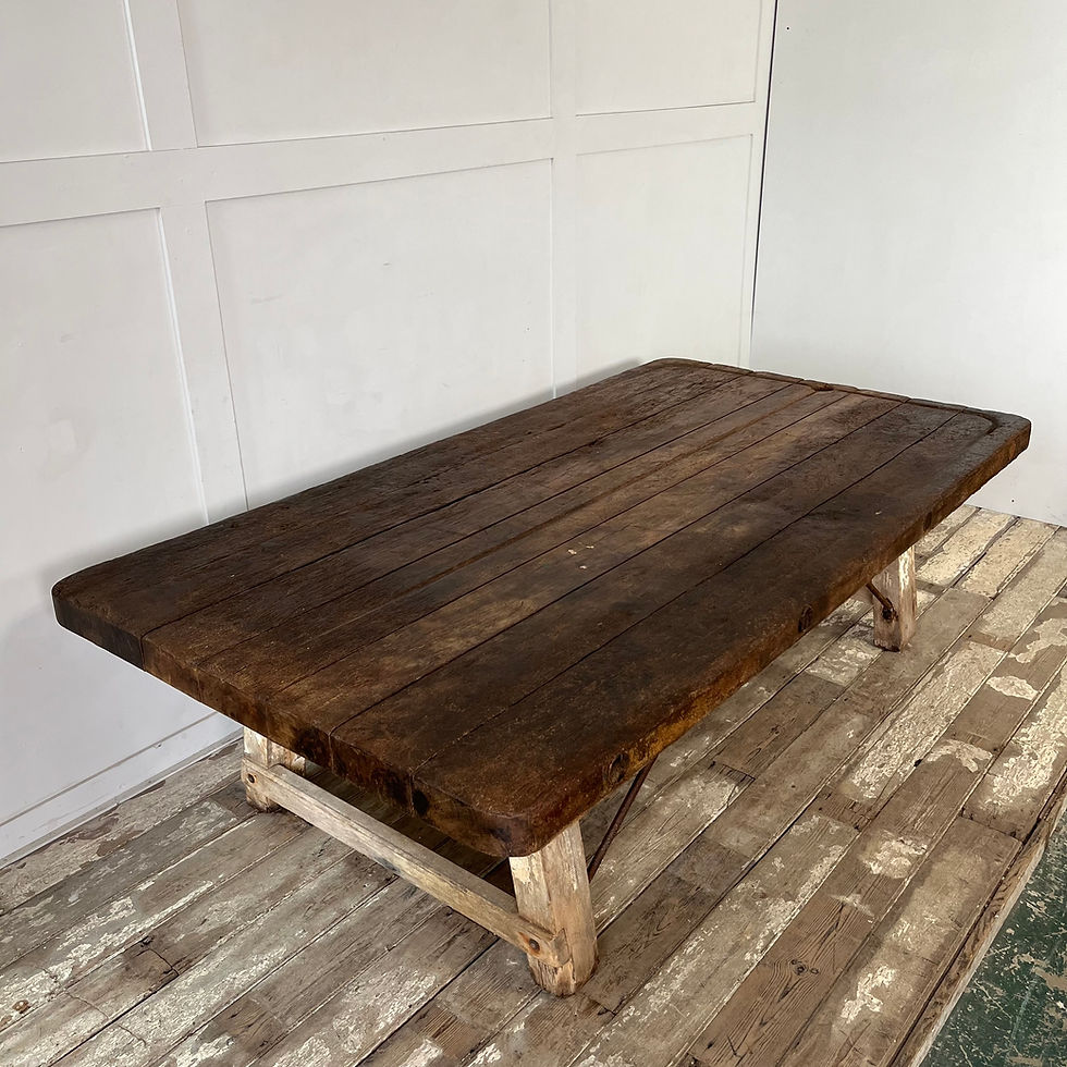 Thumbnail: Large Early 20th C. Cheese Press Table