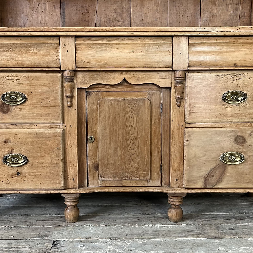 Thumbnail: Antique Victorian Pine Kitchen Dresser