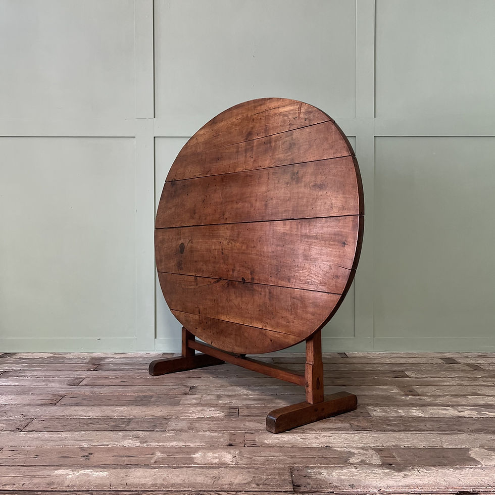 19th C. French Fruitwood Vendange Table