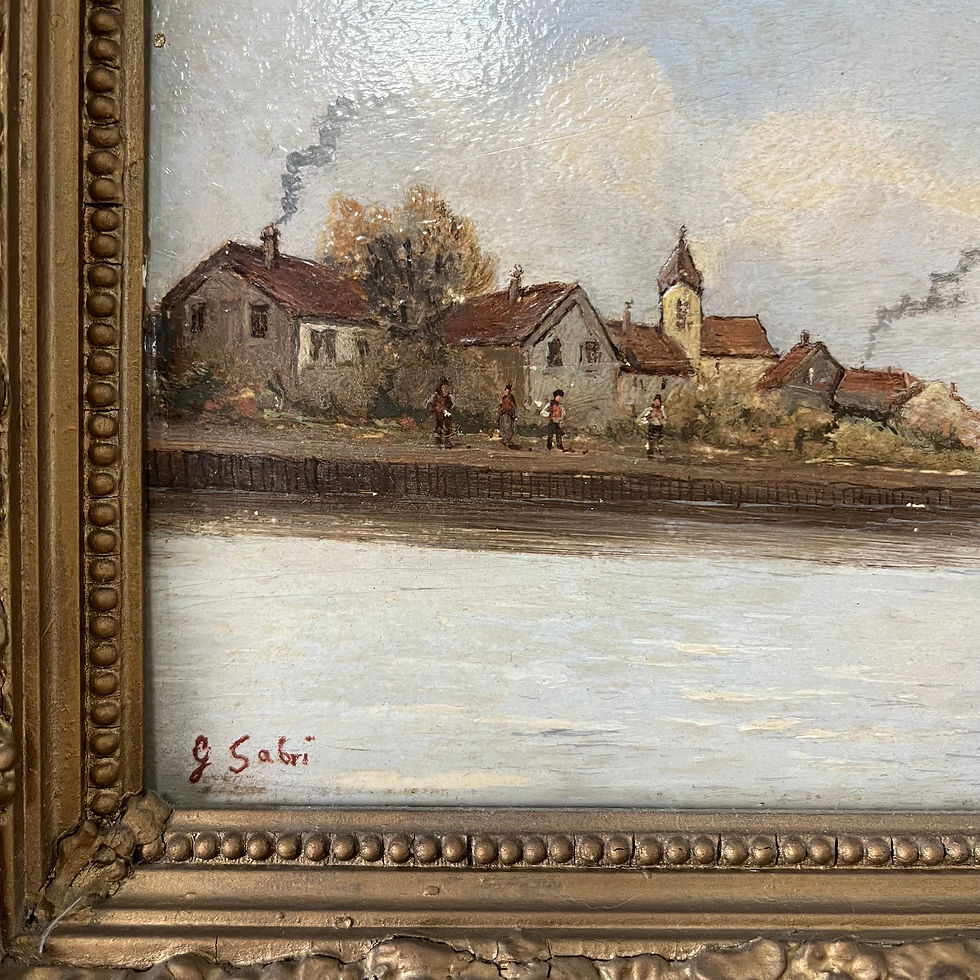 Thumbnail: Oil on Panel Seascape - Signed G Sabri