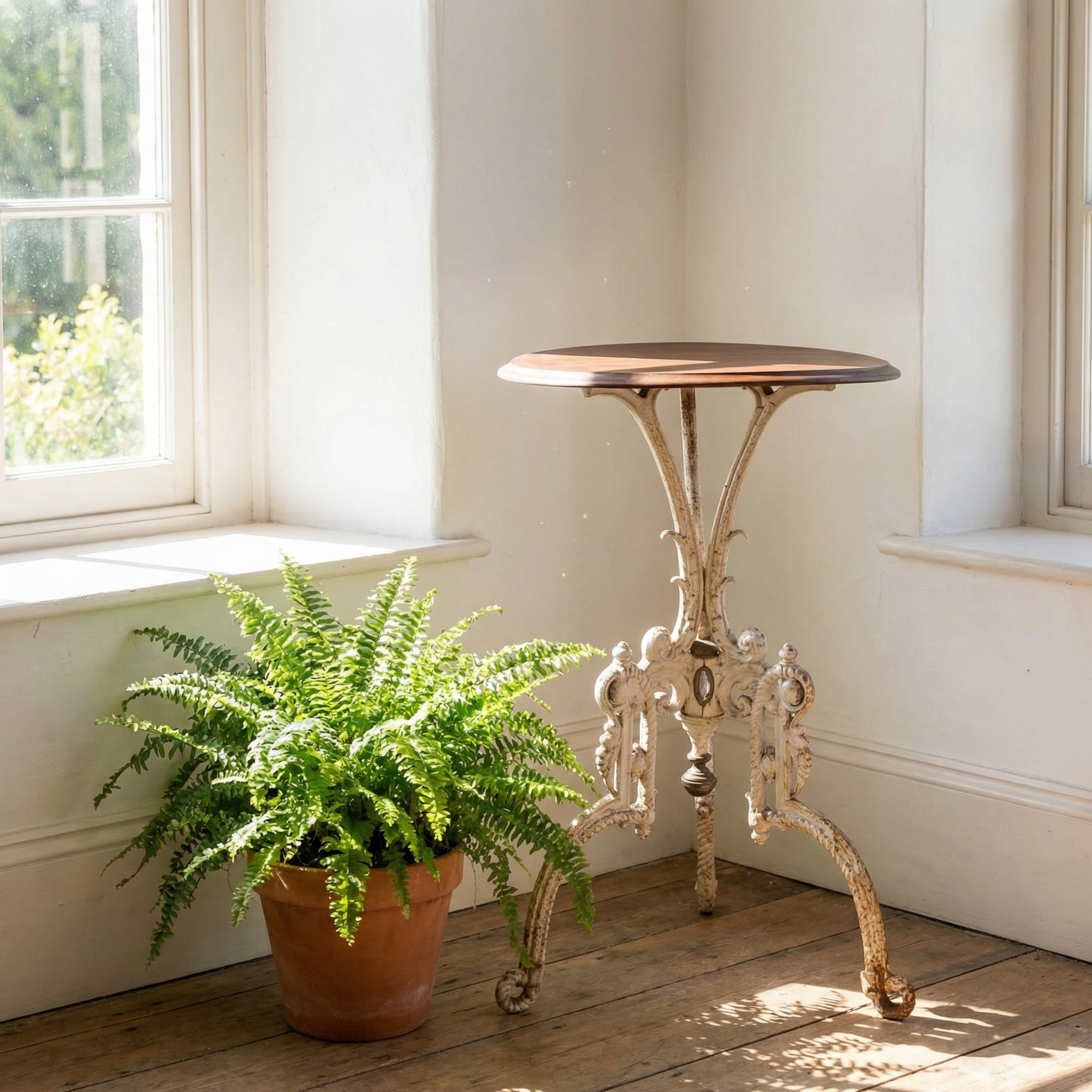 Small Victorian Cast Iron Garden Table