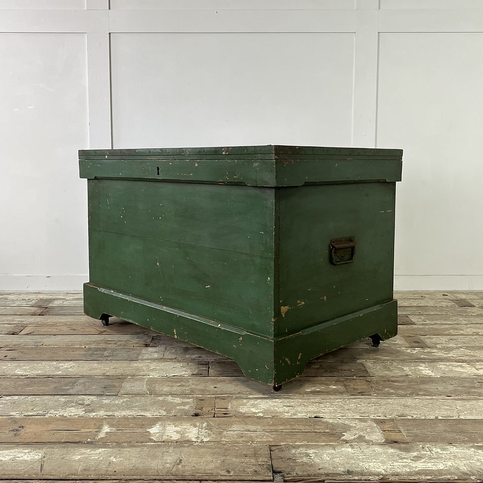 Thumbnail: Large Early 20th C.  Pine Carpenters Chest