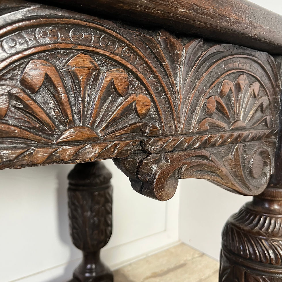 Thumbnail: Jacobean Carved Oak Refectory Table