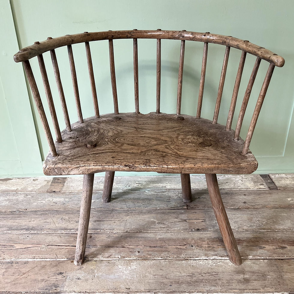 Thumbnail: George III Ash Primitive Stick Chair