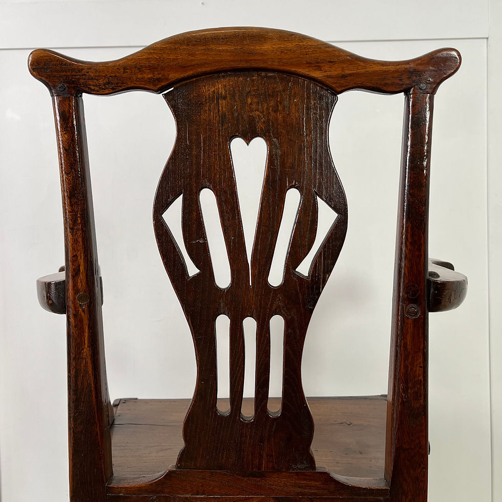 Thumbnail: 19th C. Elm Arm Chair