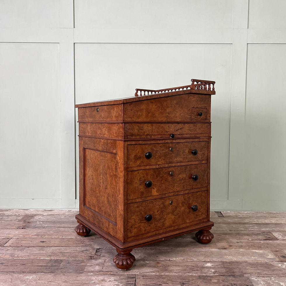 Victorian Gillows Pollard Oak Davenport