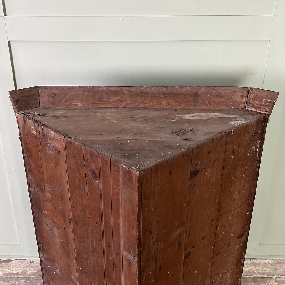 Thumbnail: Victorian Scumble Painted Pine Corner Cupboard