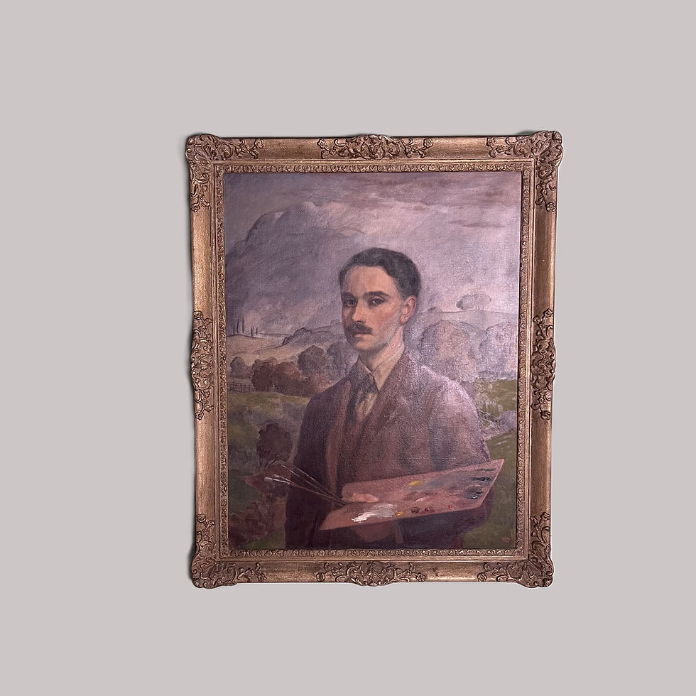 Thumbnail: Pair of Large Portraits signed and dated Thomas Welles Beecham, Oil Paintings, Portraits, Original Paintings