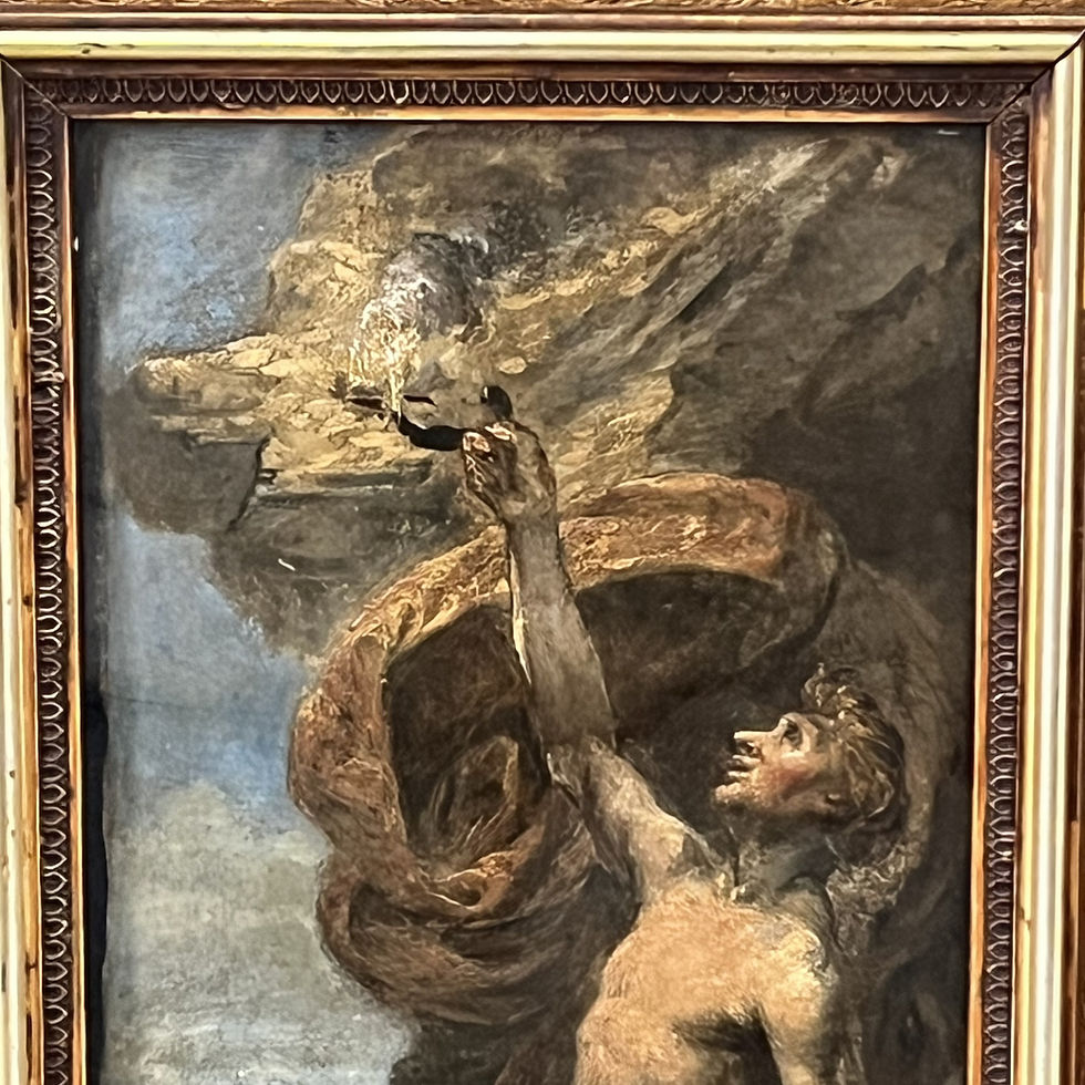 19th C. Oil on Board