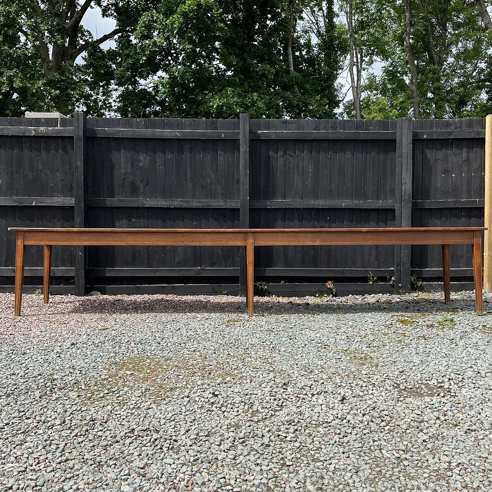 19th C. French Cherrywood Farmhouse Table - 3.8m