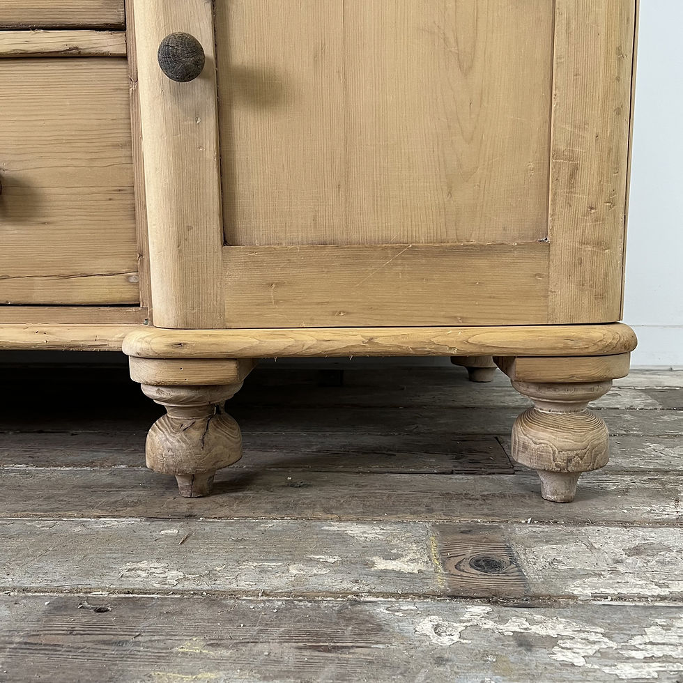 Thumbnail: Victorian Pine and Sycamore Dresser Base