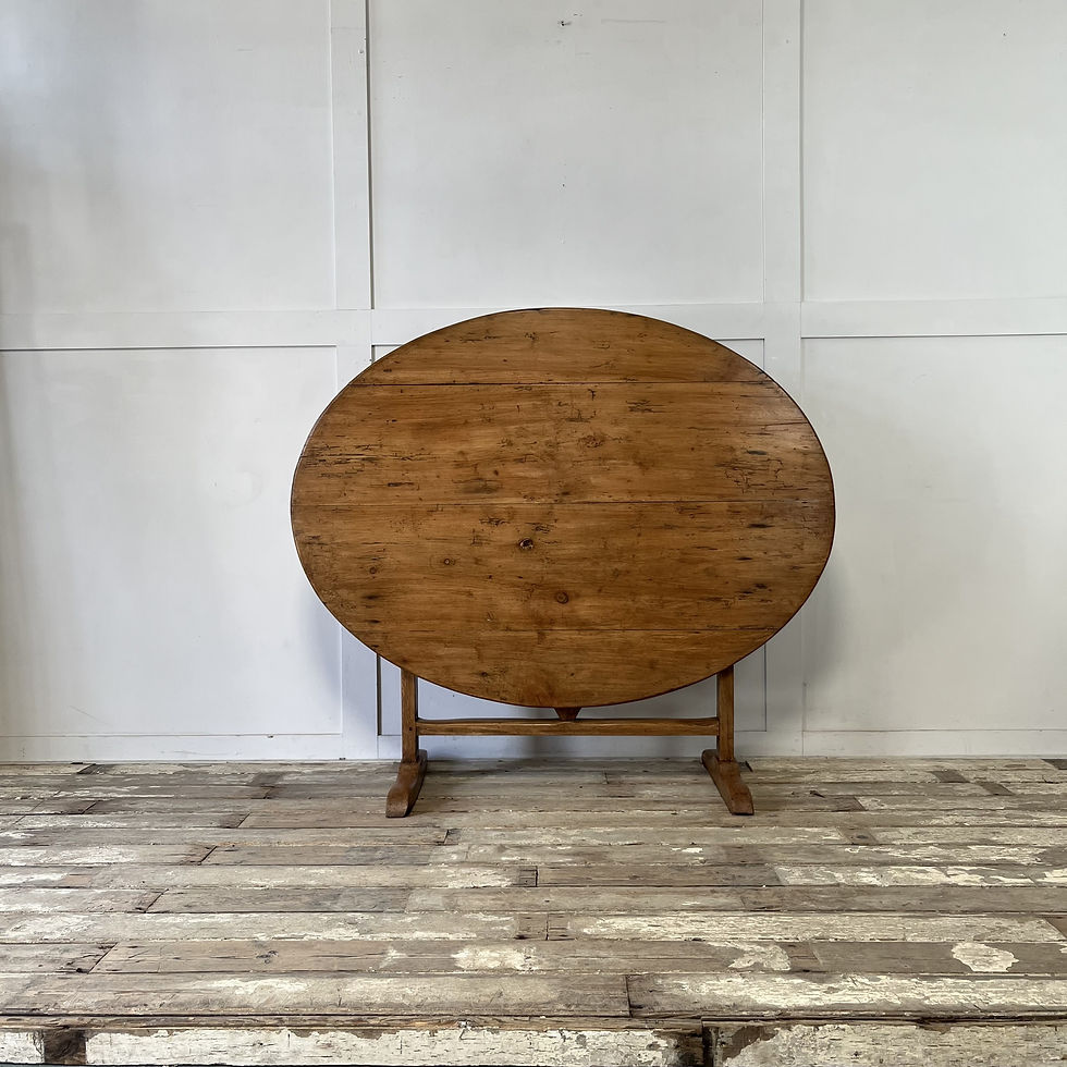 Thumbnail: 19th C. French Pine and Fruitwood Wine Tasting Table