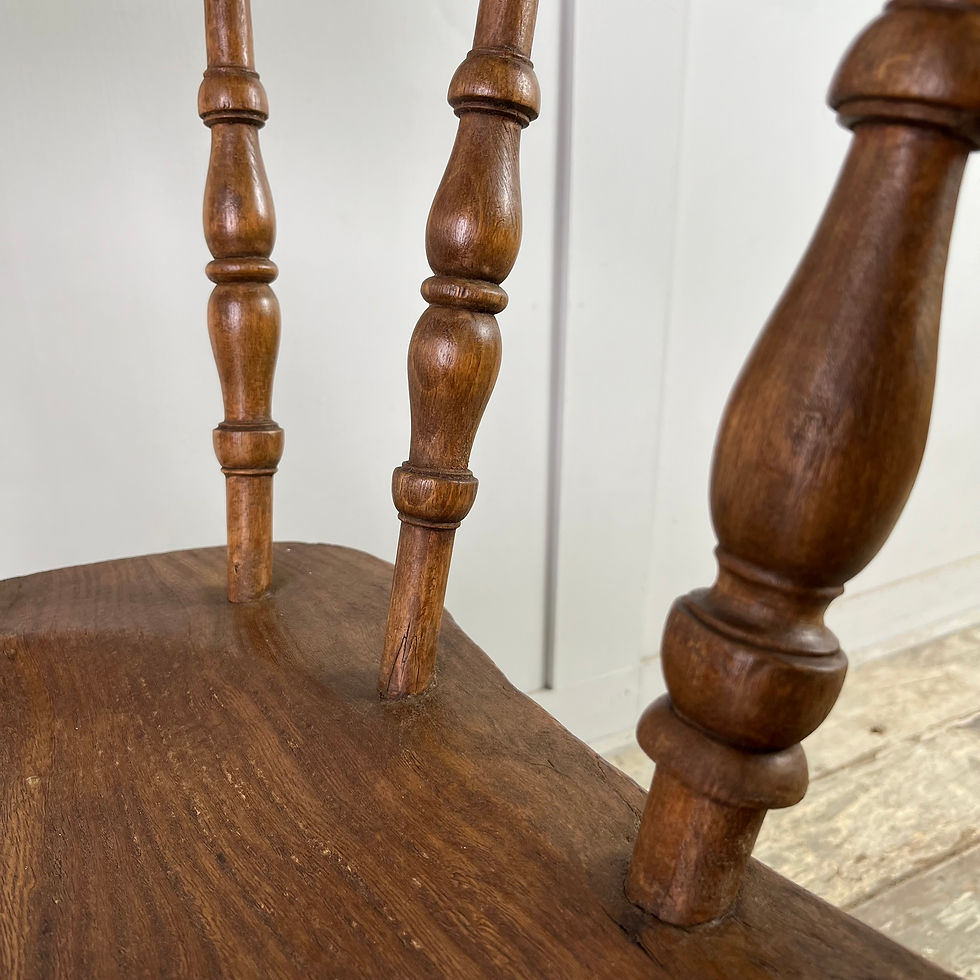Thumbnail: 19th C. Elm Smokers Bow Chair