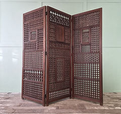 Antique 19th Century Mashrabiya Three-Fold Screen