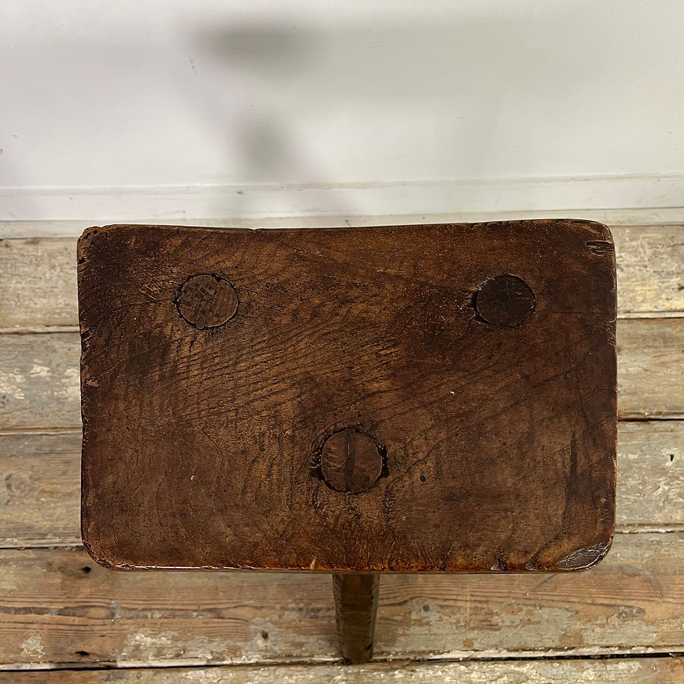 A 19th C. Elm Milking Stool