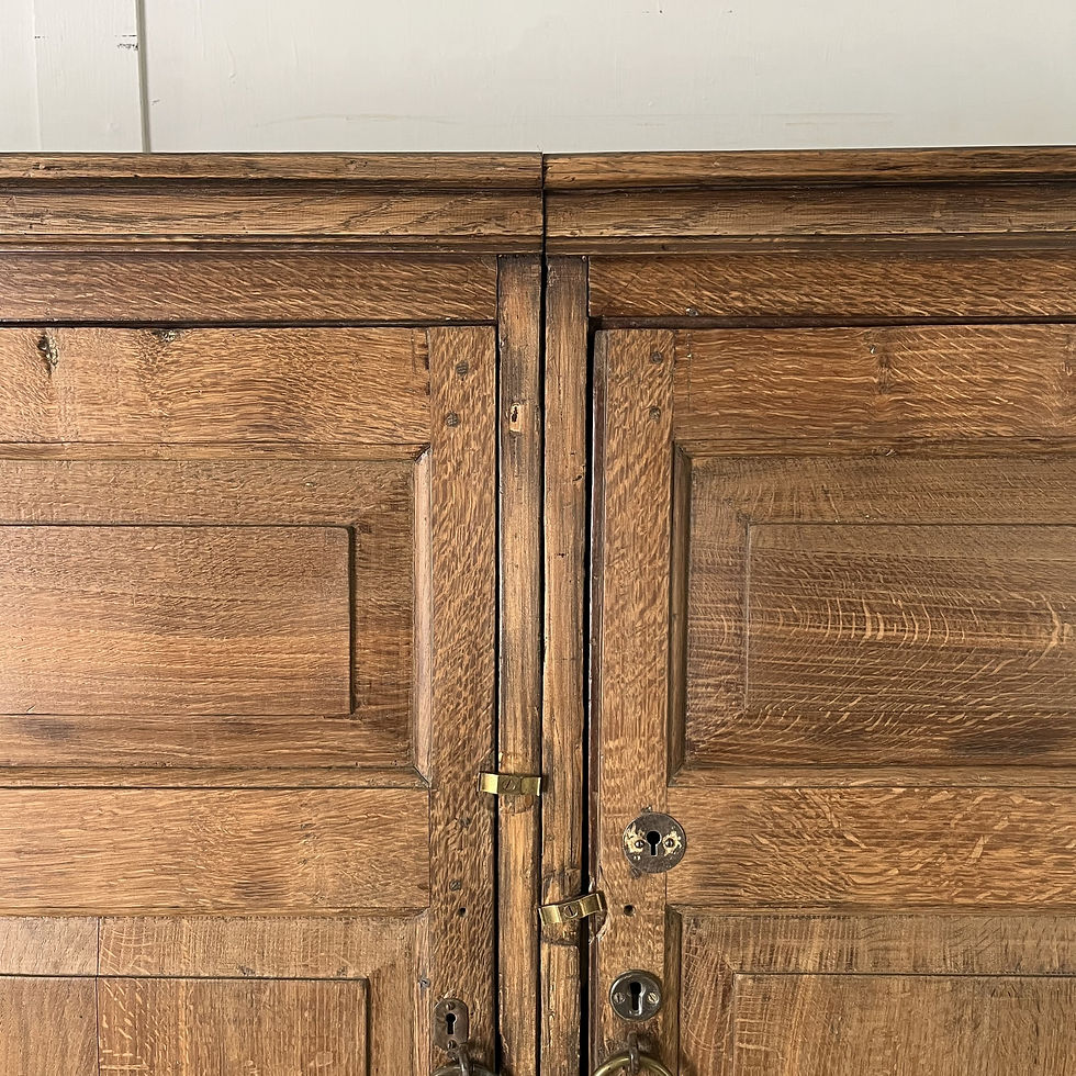 Thumbnail: George I Scrubbed Oak Housekeepers Cupboard
