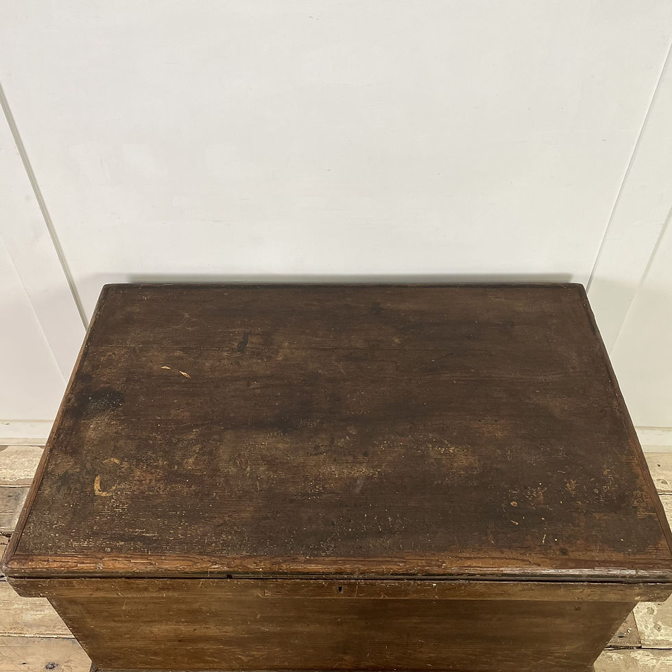 Thumbnail: Large Early 20th C. Pine Carpenters Chest