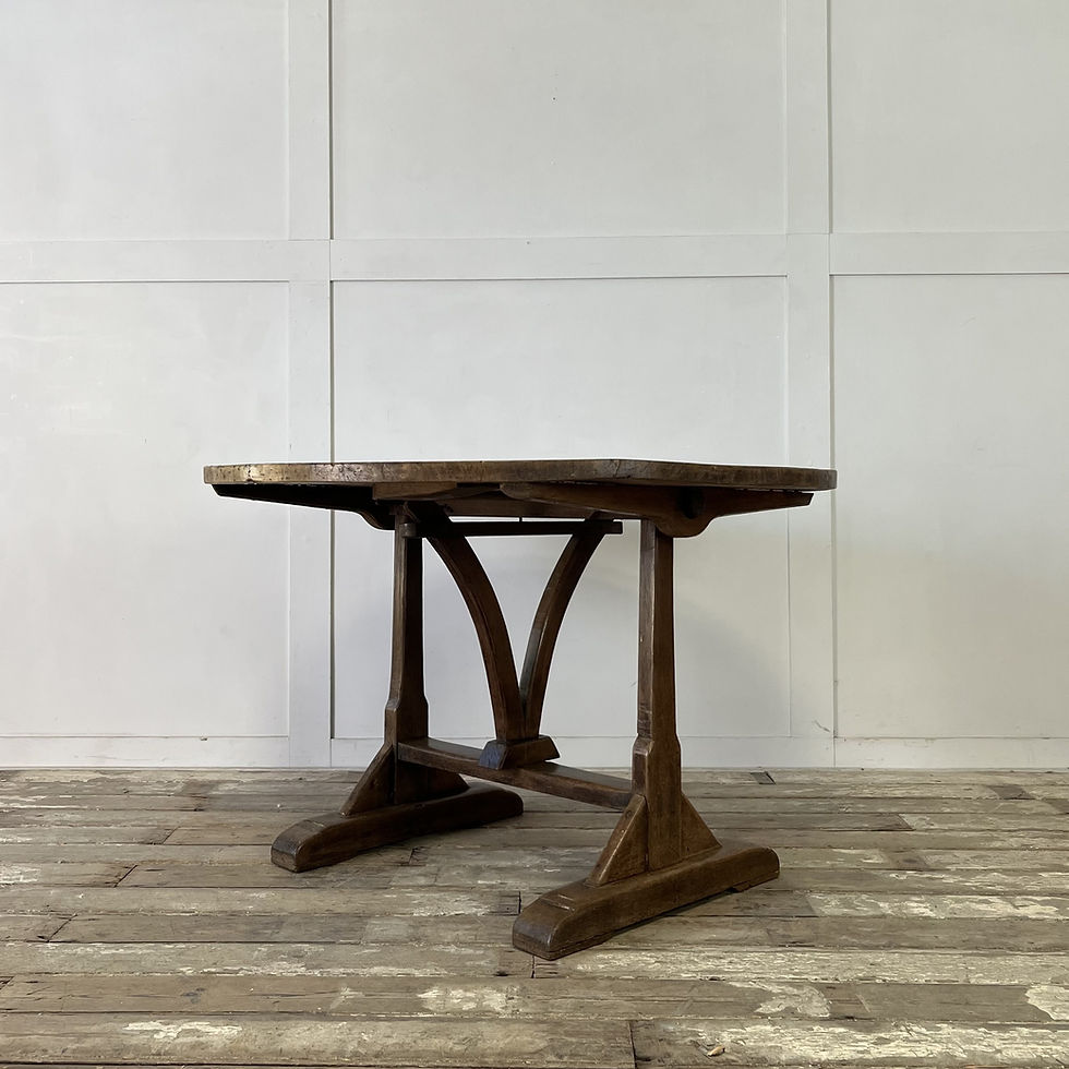 19th C. French Oak and Fruitwood Wine Table