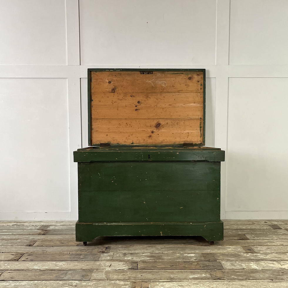 Thumbnail: Large Early 20th C.  Pine Carpenters Chest