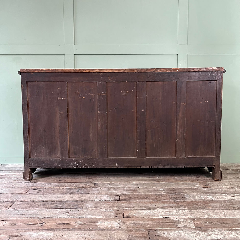 Thumbnail: 19th C. Oak and Mahogany Dresser Base