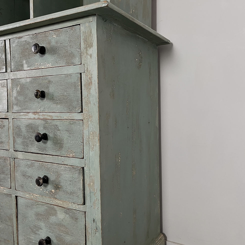 Thumbnail: Large 19th C. French Pine Apothecary Cabinet
