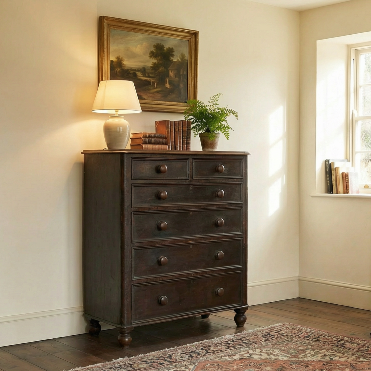 Victorian Painted Pine Chest of Drawers