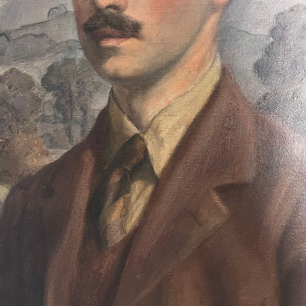 Thumbnail: Pair of Large Portraits signed and dated Thomas Welles Beecham, Oil Paintings, Portraits, Original Paintings