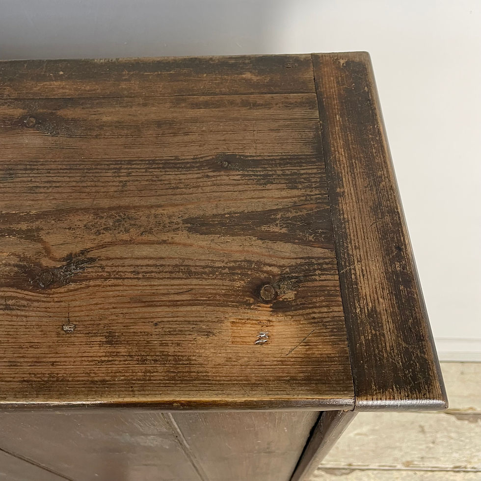 Thumbnail: Early 20th C. Pine Flag Storage Chest