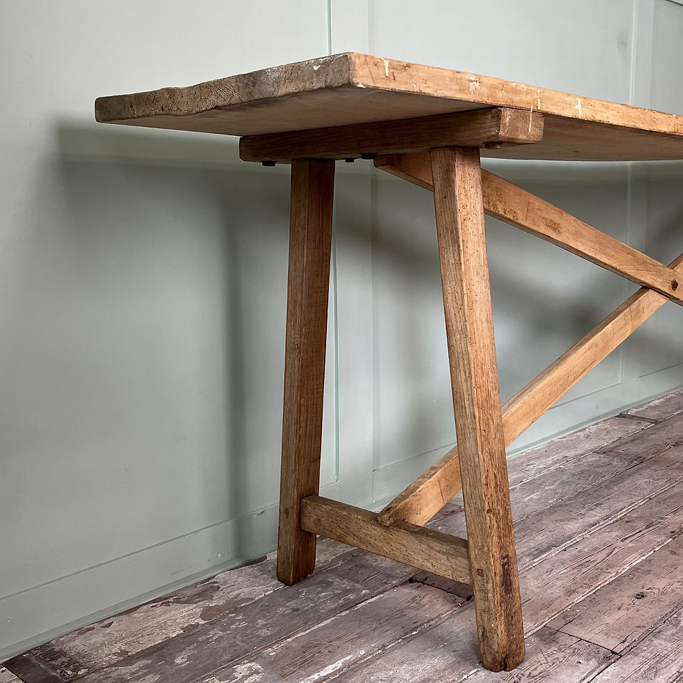 Thumbnail: Long French Rustic Pine Console Table