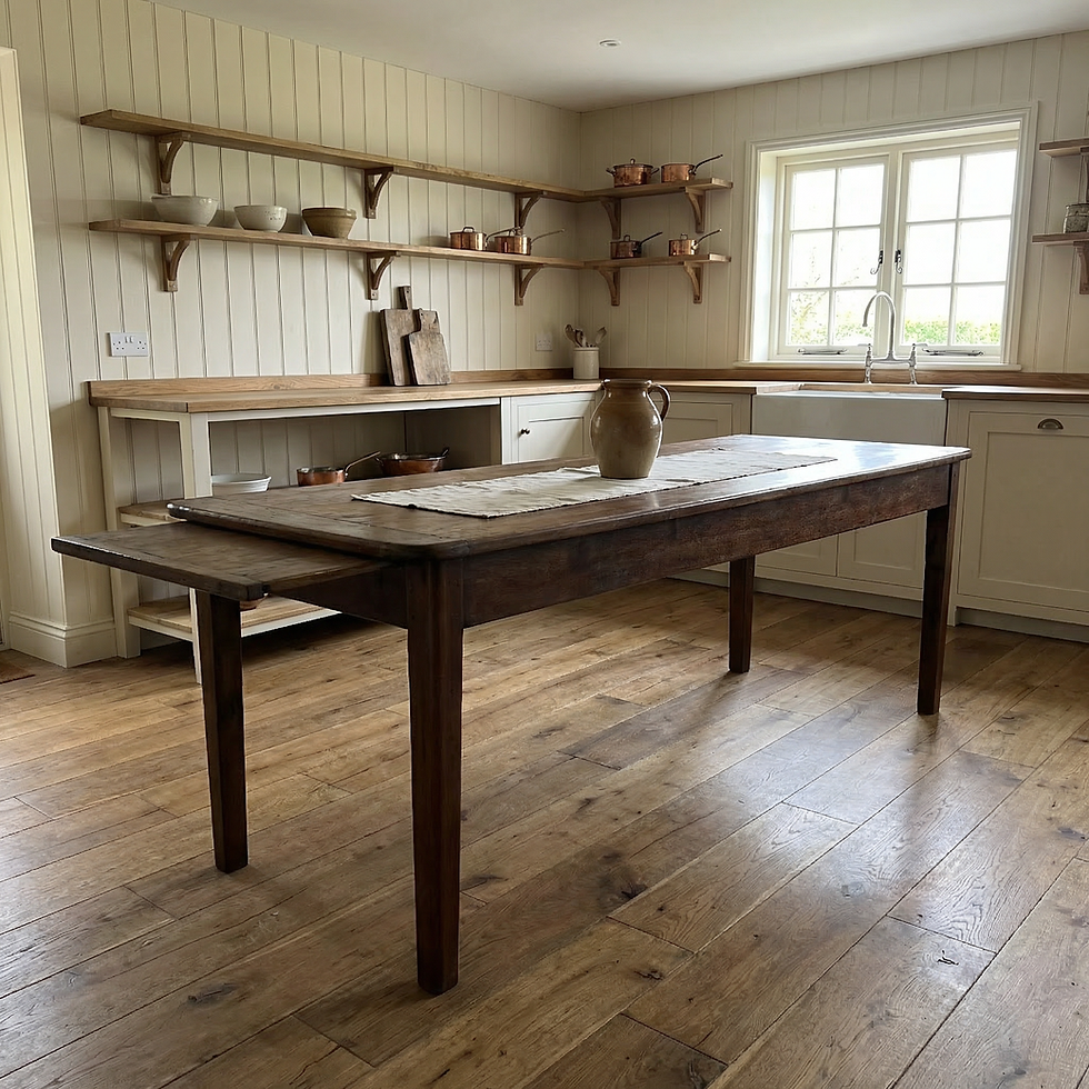 Antique 19th C. French Farmhouse Kitchen Table
